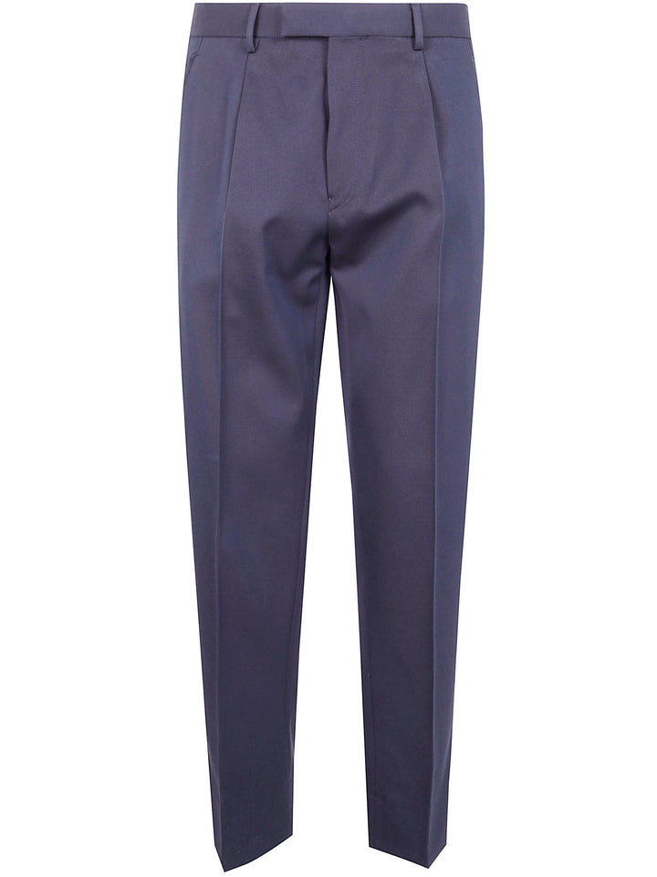 Zegna Men Cotton And Wool Pants