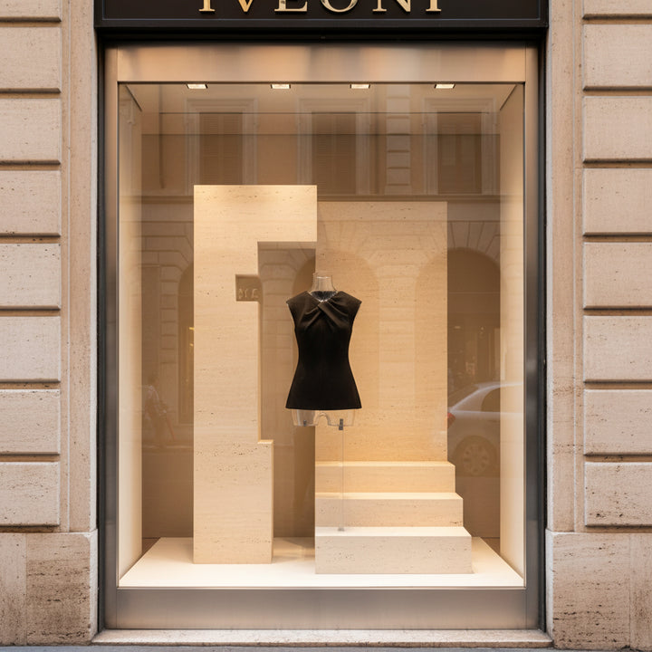 Black one-shoulder top on a white background