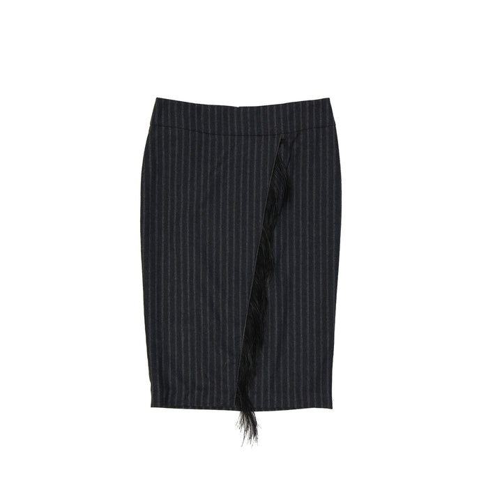 Brunello Cucinelli Wool Striped Skirt Women
