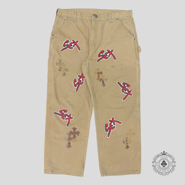 Chrome Hearts Sex Records Patch Carpenter Pants