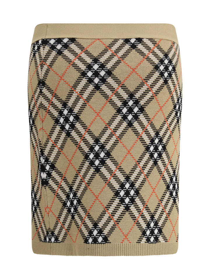 Burberry Women Archivio Check Miniskirt
