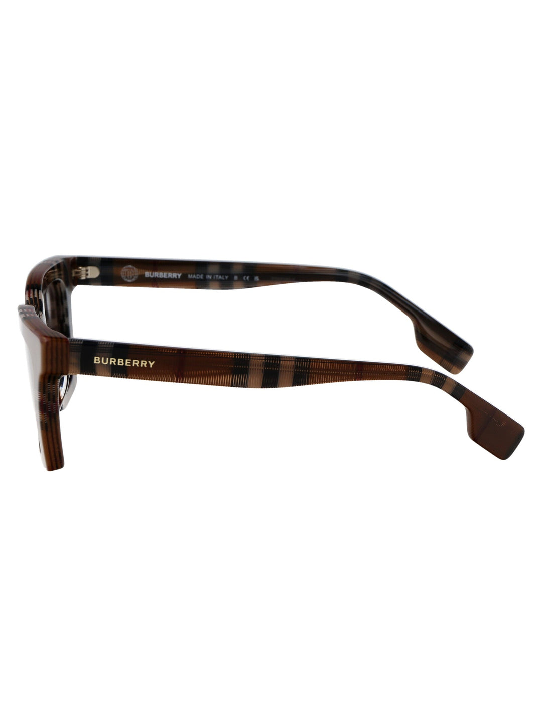 BURBERRY Check Brown Acetate Sunglasses for Women