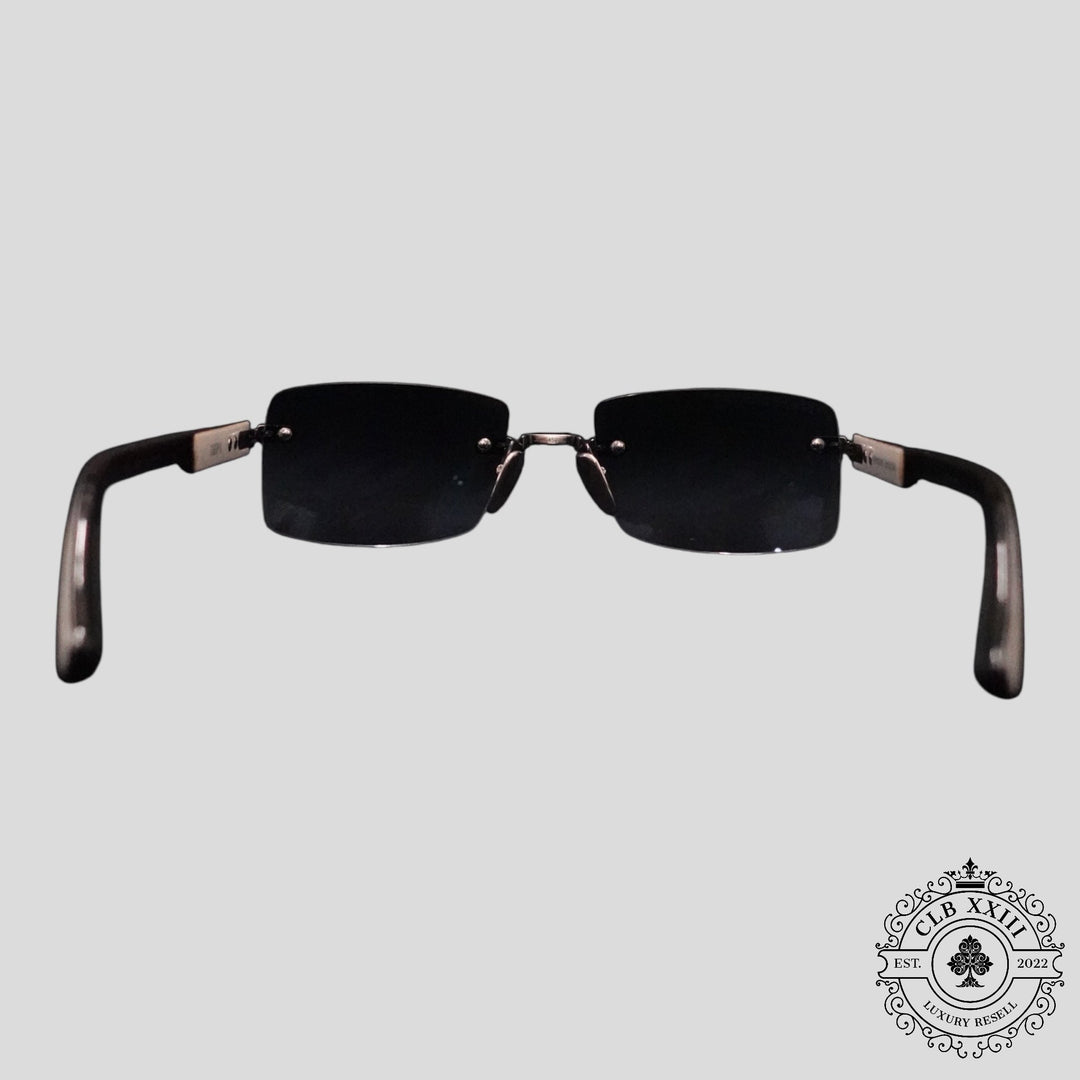 Chrome Hearts Deep II Sunglasses in White/Silver