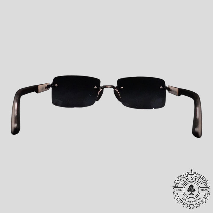 Chrome Hearts Deep II Sunglasses in White/Silver