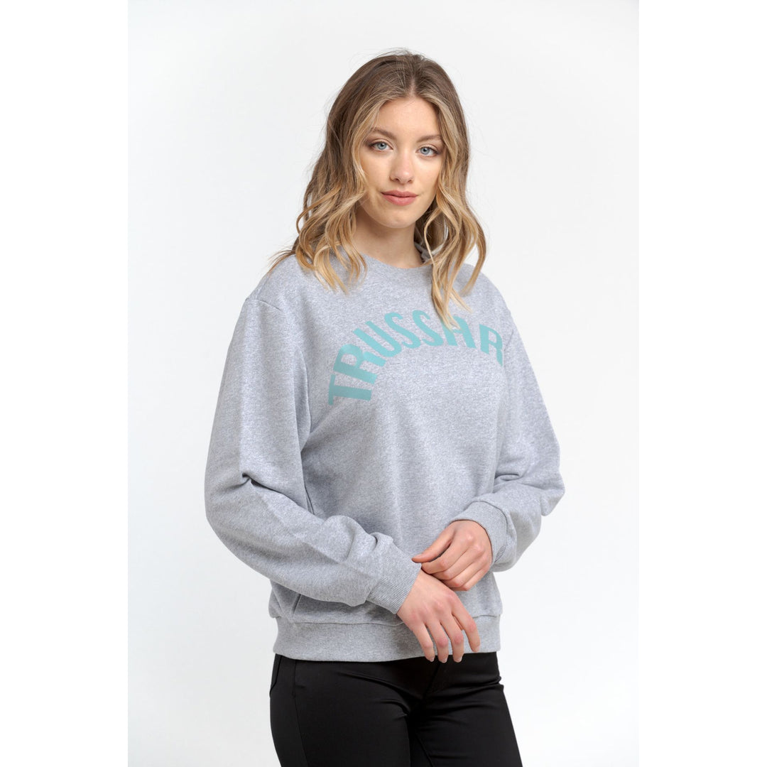 Trussardi women's blue green graphic logo Sweatshirts