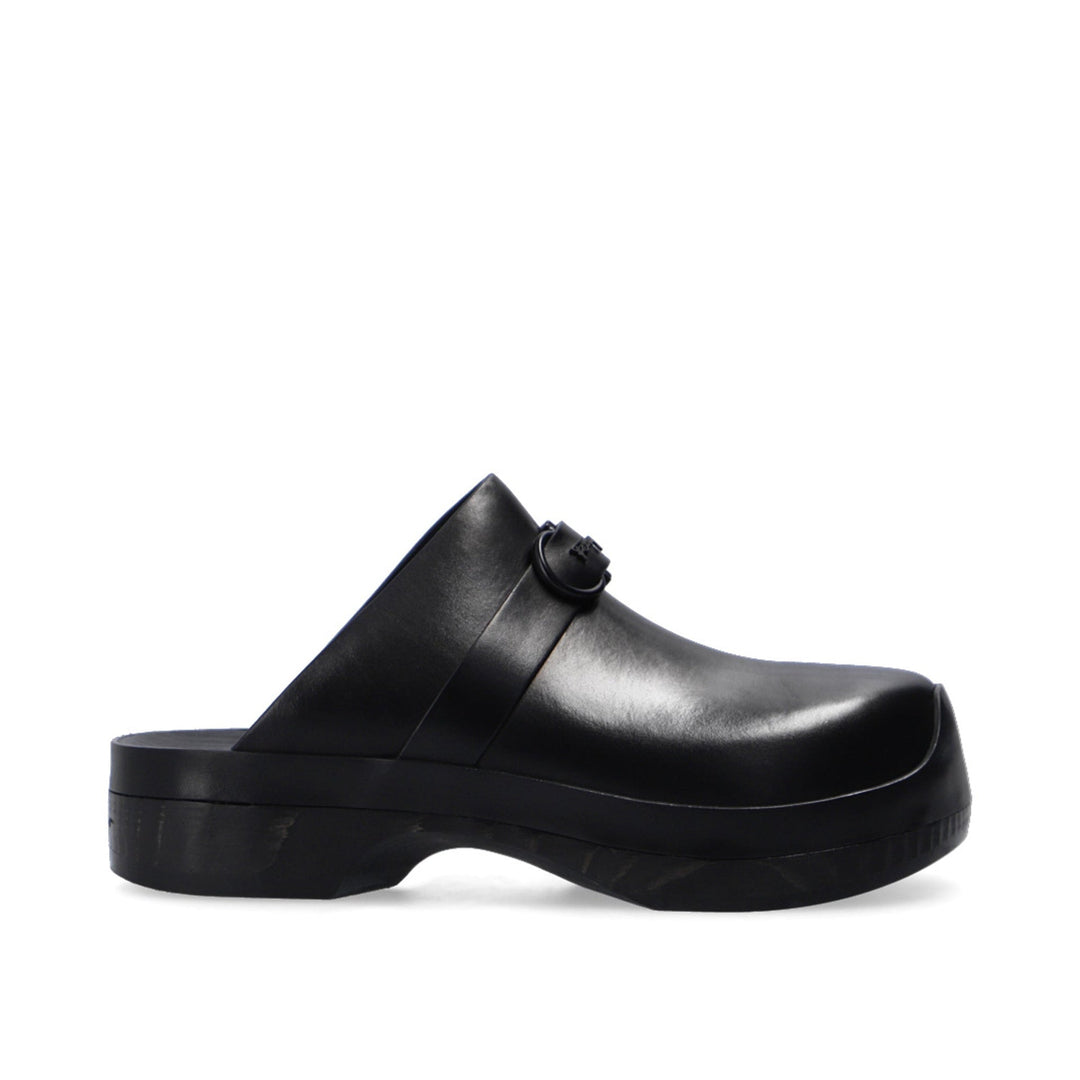 Salvatore Ferragamo Nope Leather Slides Women
