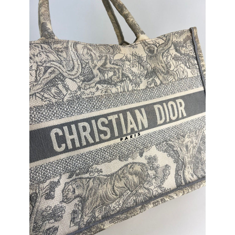 Christian Dior bag with patterned design and visible branding