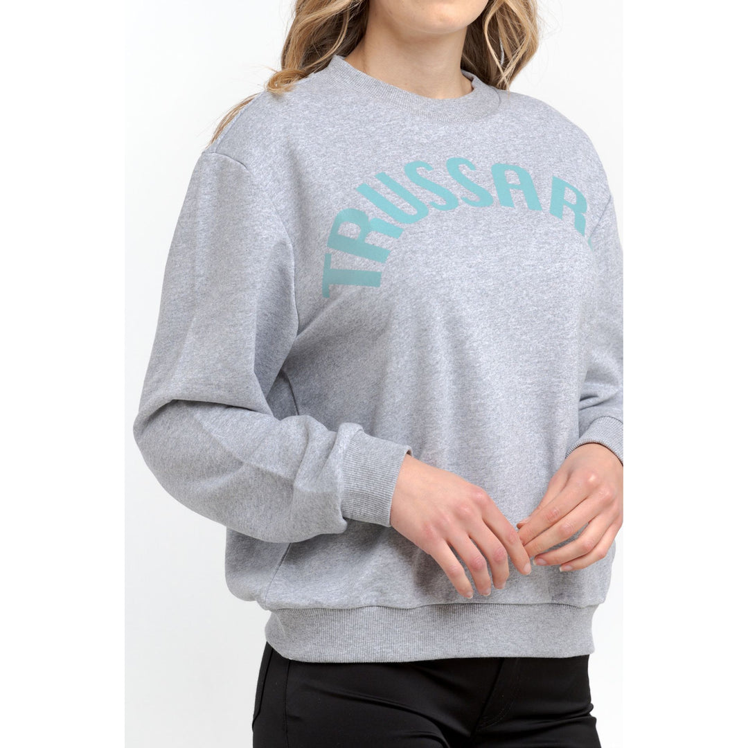 Trussardi women's blue green graphic logo Sweatshirts