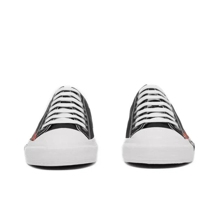 Burberry Logo Print Cotton Black Red White