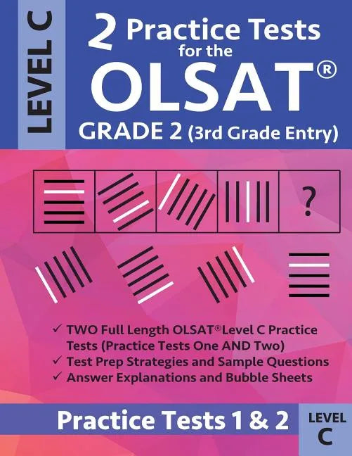 2 Practice Tests for the Olsat Grade 2 (3rd Grade Entry) Level C: Gifted and Talented Prep Grade 2 for Otis Lennon School Ability Test - Paperback
