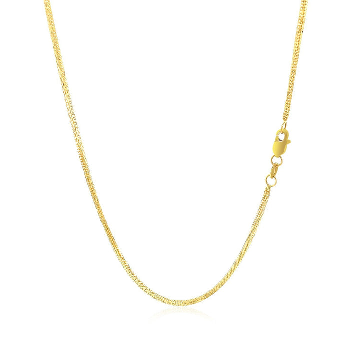 14k Yellow Gold Foxtail 1.0mm Chain