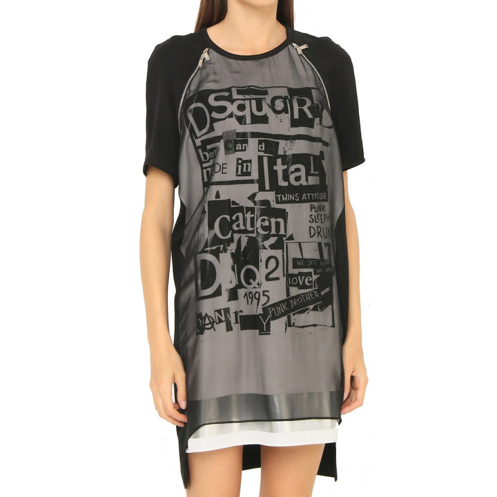 Dsquared2 Silk Printed Mini Dress Women