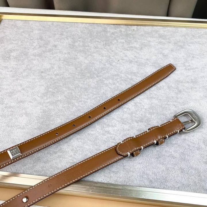 Celine Women Silver Buckle Belt &
