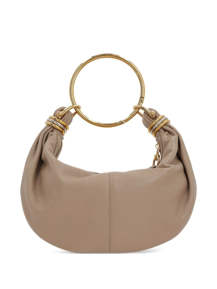 Chloe Women Small Bracelet Hobo Bag In Grained Leather