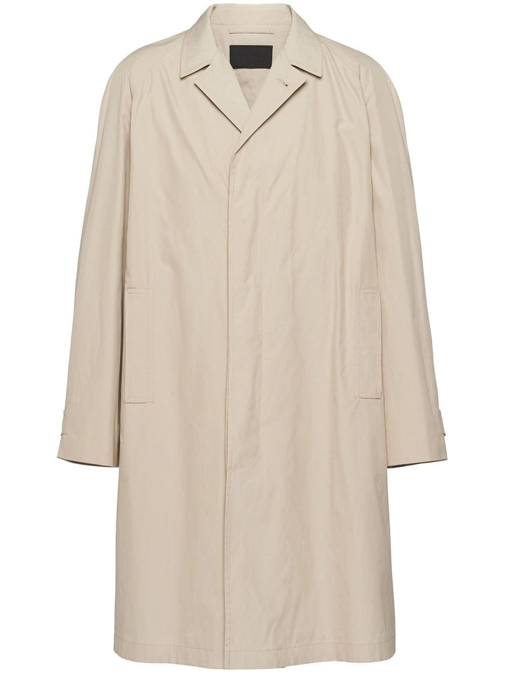 Prada Men Cotton-Blend Overcoat