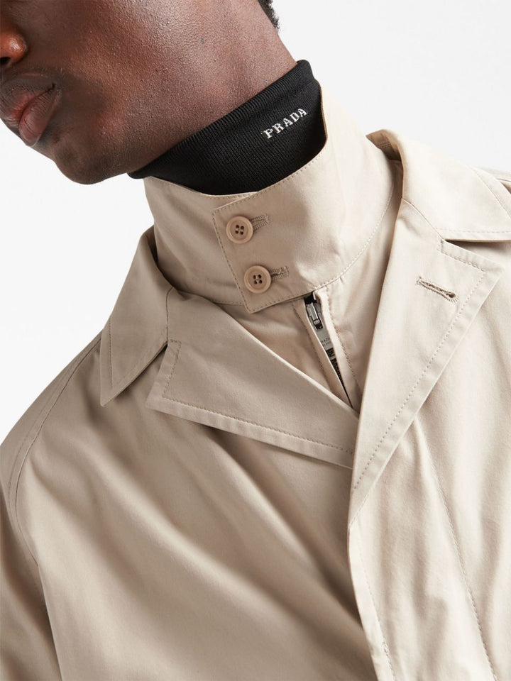 Prada Men Cotton-Blend Overcoat