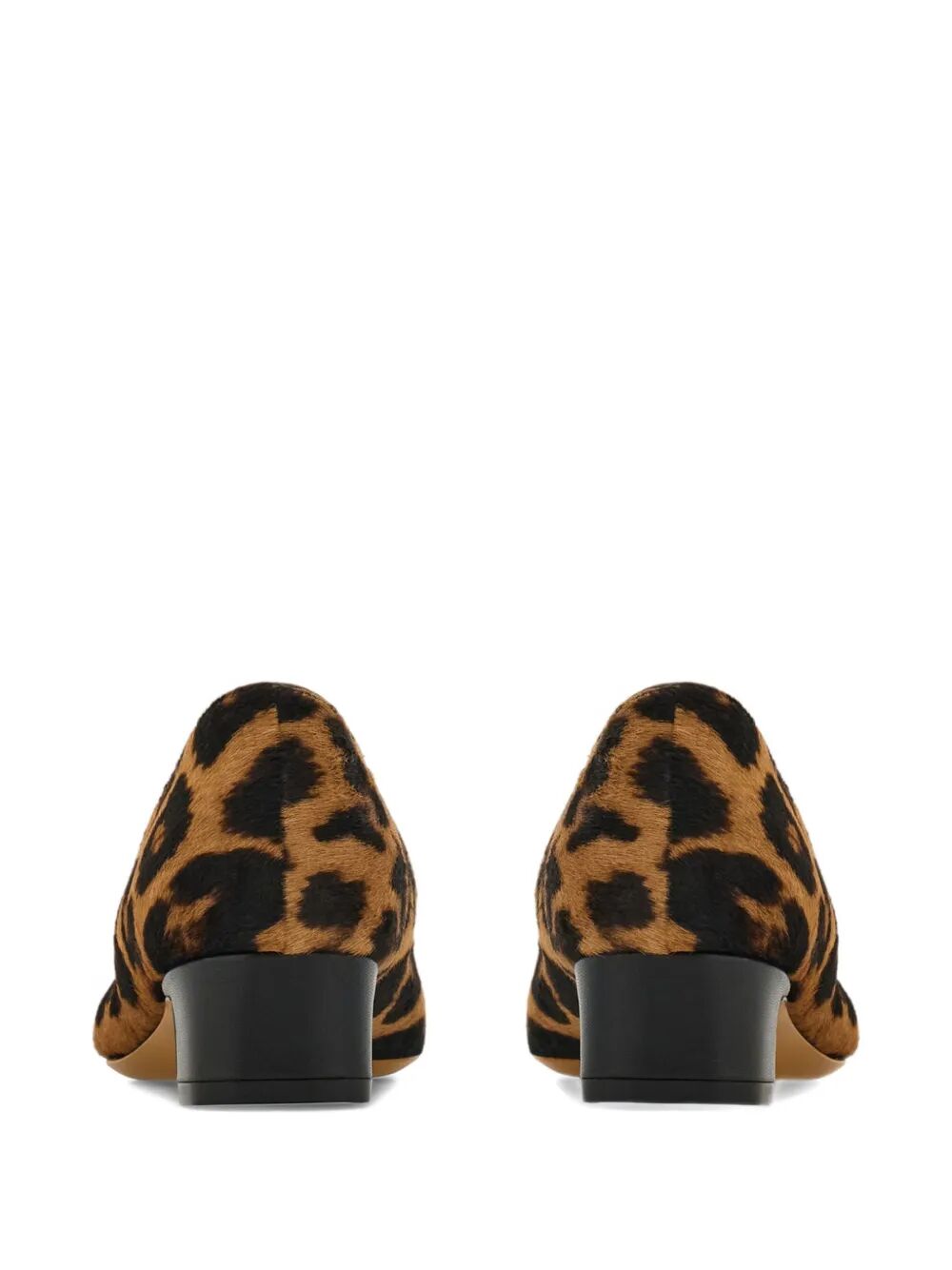 Ferragamo Women Horsehair Printed Pirri Pony Décolleté