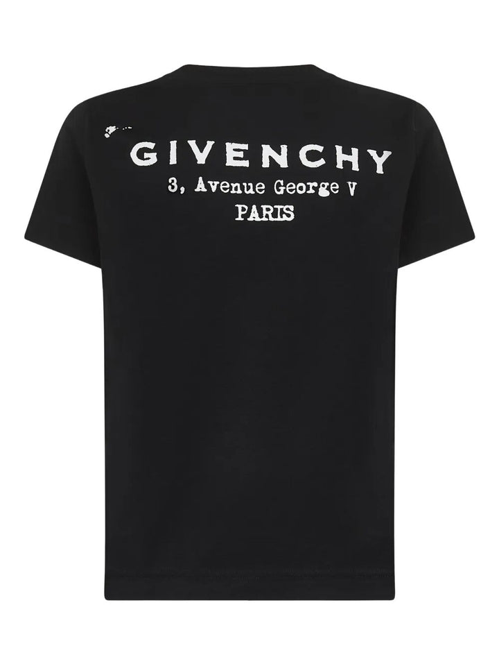 Givenchy Women Back Print Regular Fit Cotton T-Shirt