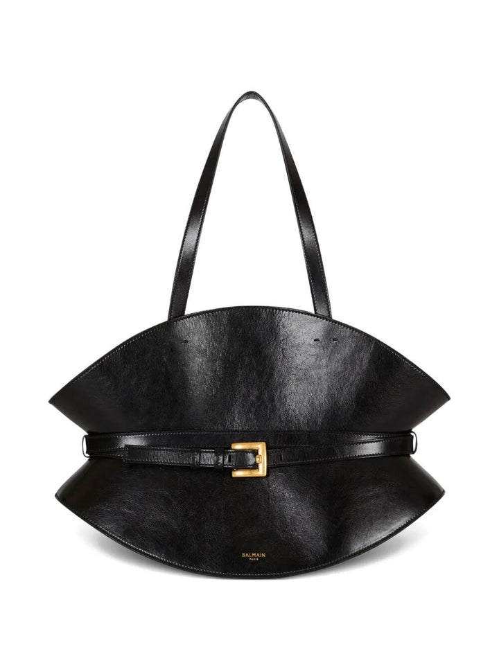 Balmain Women "Shuffle" Medium Calfskin Bag