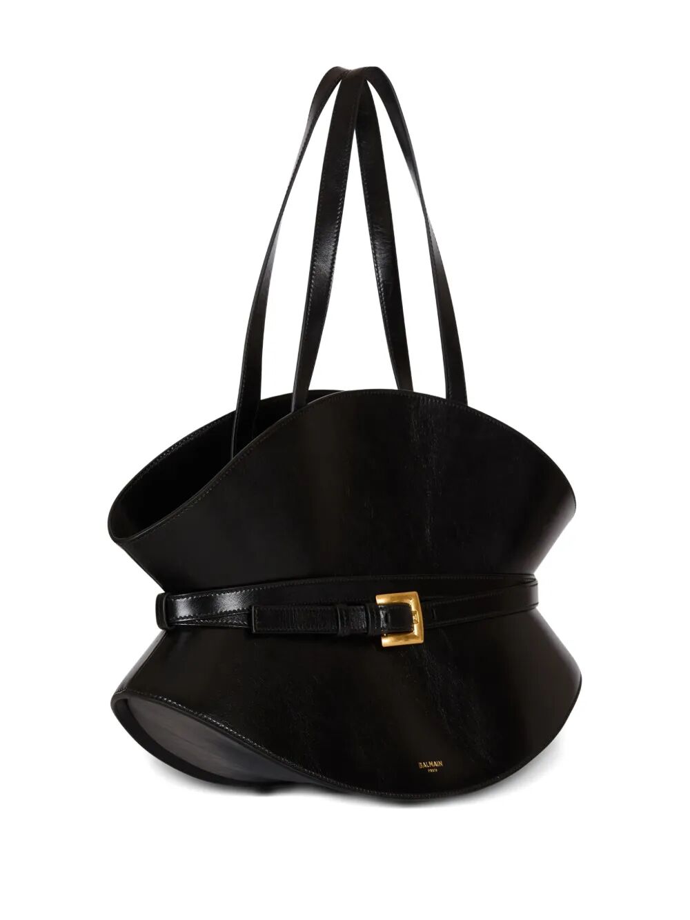 Balmain Women "Shuffle" Medium Calfskin Bag