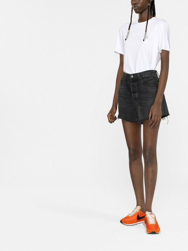 Golden Goose Women Star Collection T-Shirt With Glittered Star On The Front