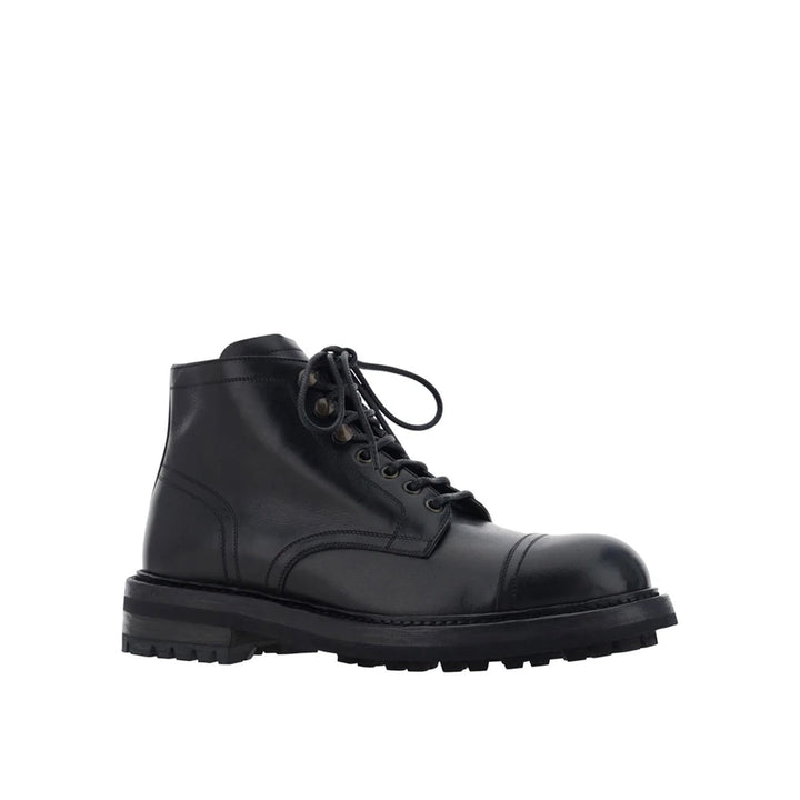 Dolce &amp; Gabbana Lace Up Leather Boots