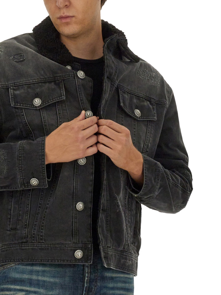 Balmain Men Destroyed Jacket