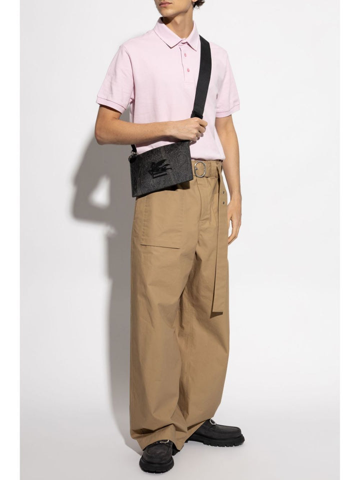 Etro Men Pegaso-Embroidered Polo Shirt