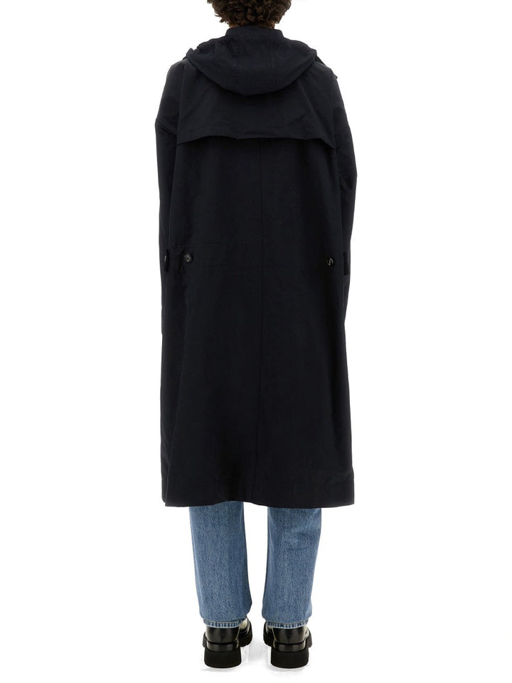 Bottega Veneta Men Hooded Trench Coat