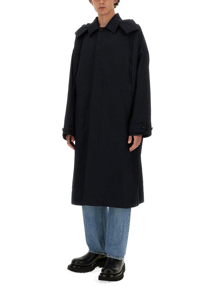 Bottega Veneta Men Hooded Trench Coat