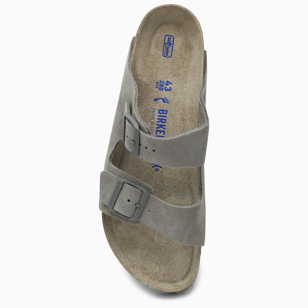 Birkenstock Slide Arizona Grey Leather