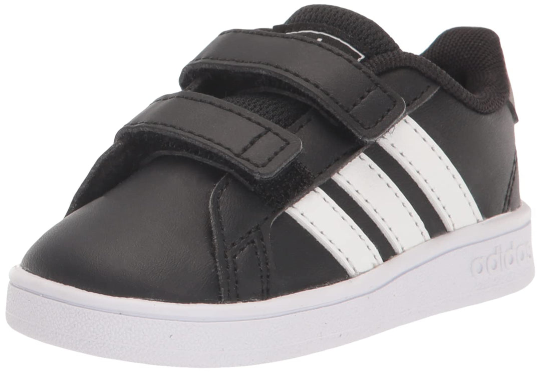 adidas Grand Court Sneaker Black/White/White 1 US Unisex Little Kid