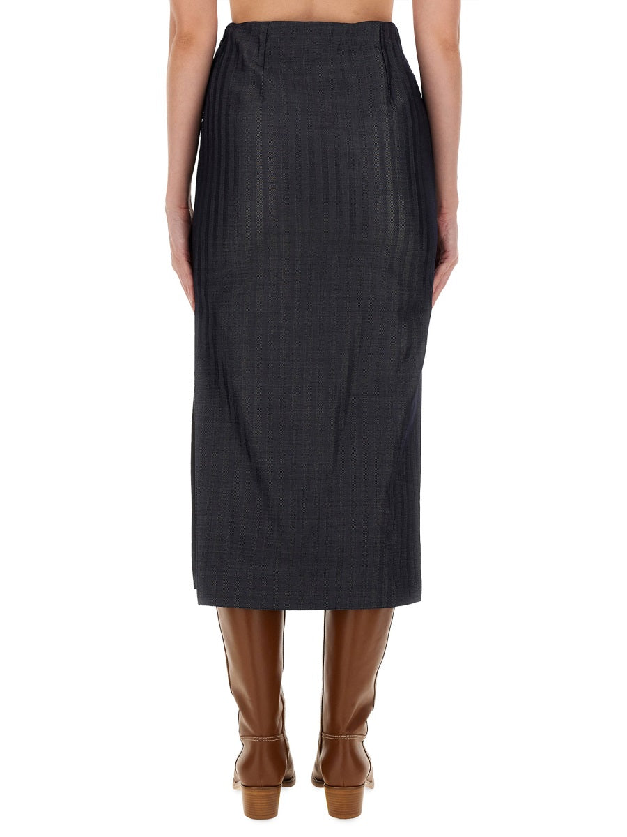 Etro Women Wool Blend Pencil Skirt