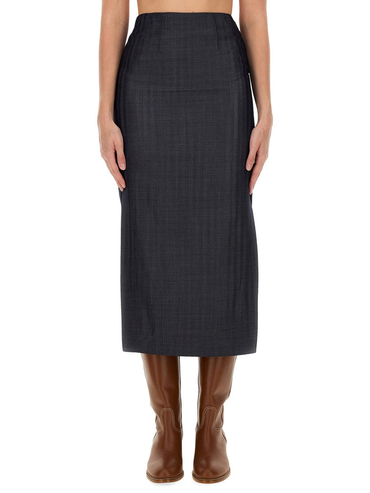 Etro Women Wool Blend Pencil Skirt