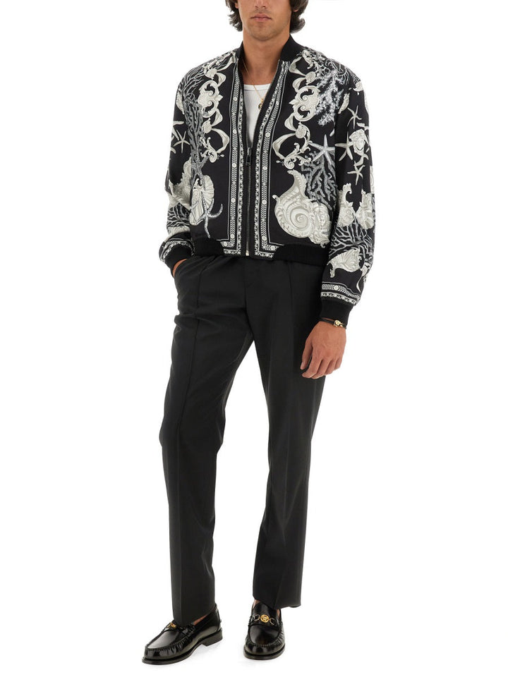 Versace Men Reversible Baroque Sea Jacket