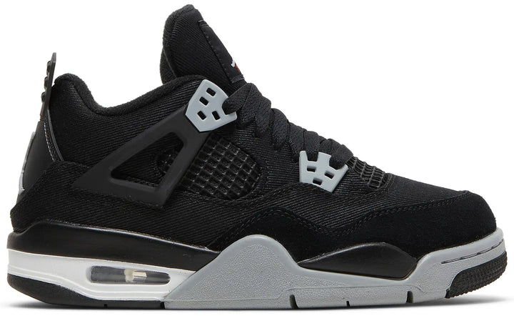 Air Jordan 4 Retro Black Canvas (GS)