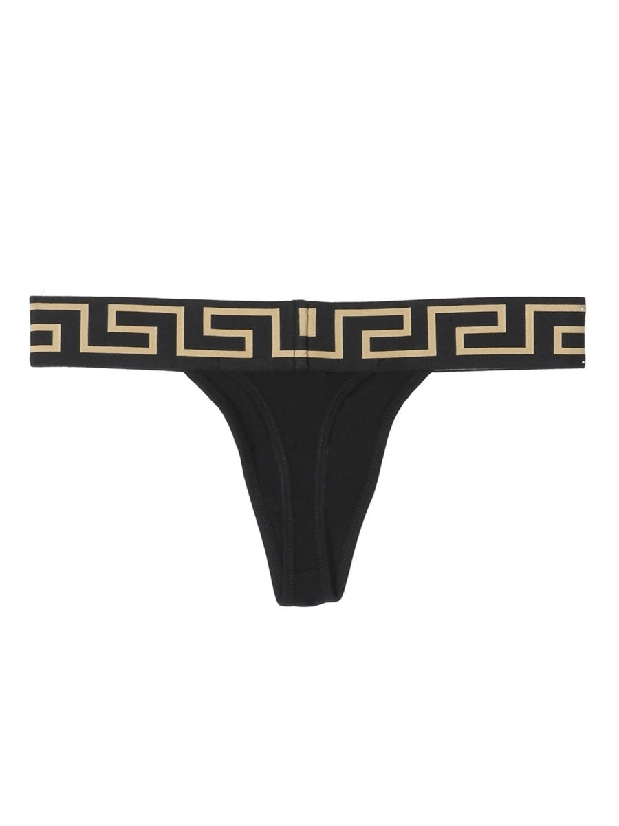 Versace Women Thong With Greek