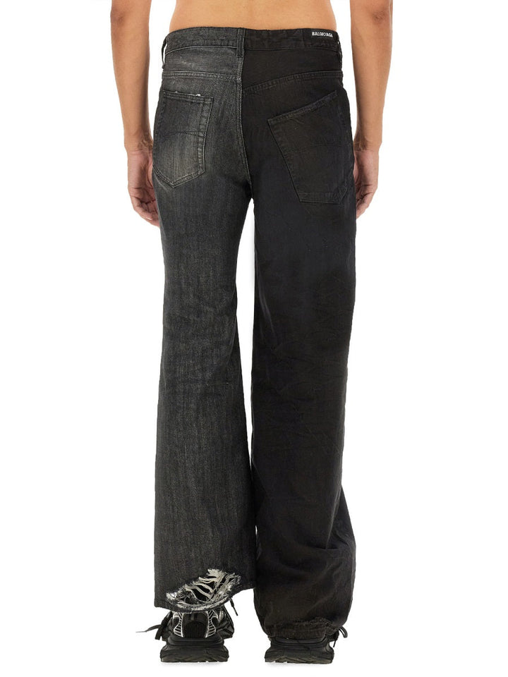 Balenciaga Men Fifty-Fifty Jeans
