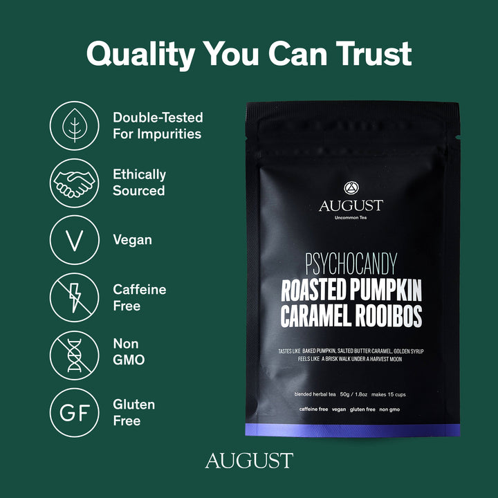 Psychocandy - Roasted Pumpkin Caramel Rooibos Tea (Caffeine Free)