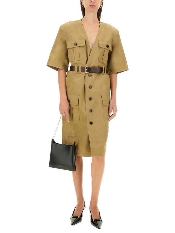 Saint Laurent Women "Saharienne" Dress
