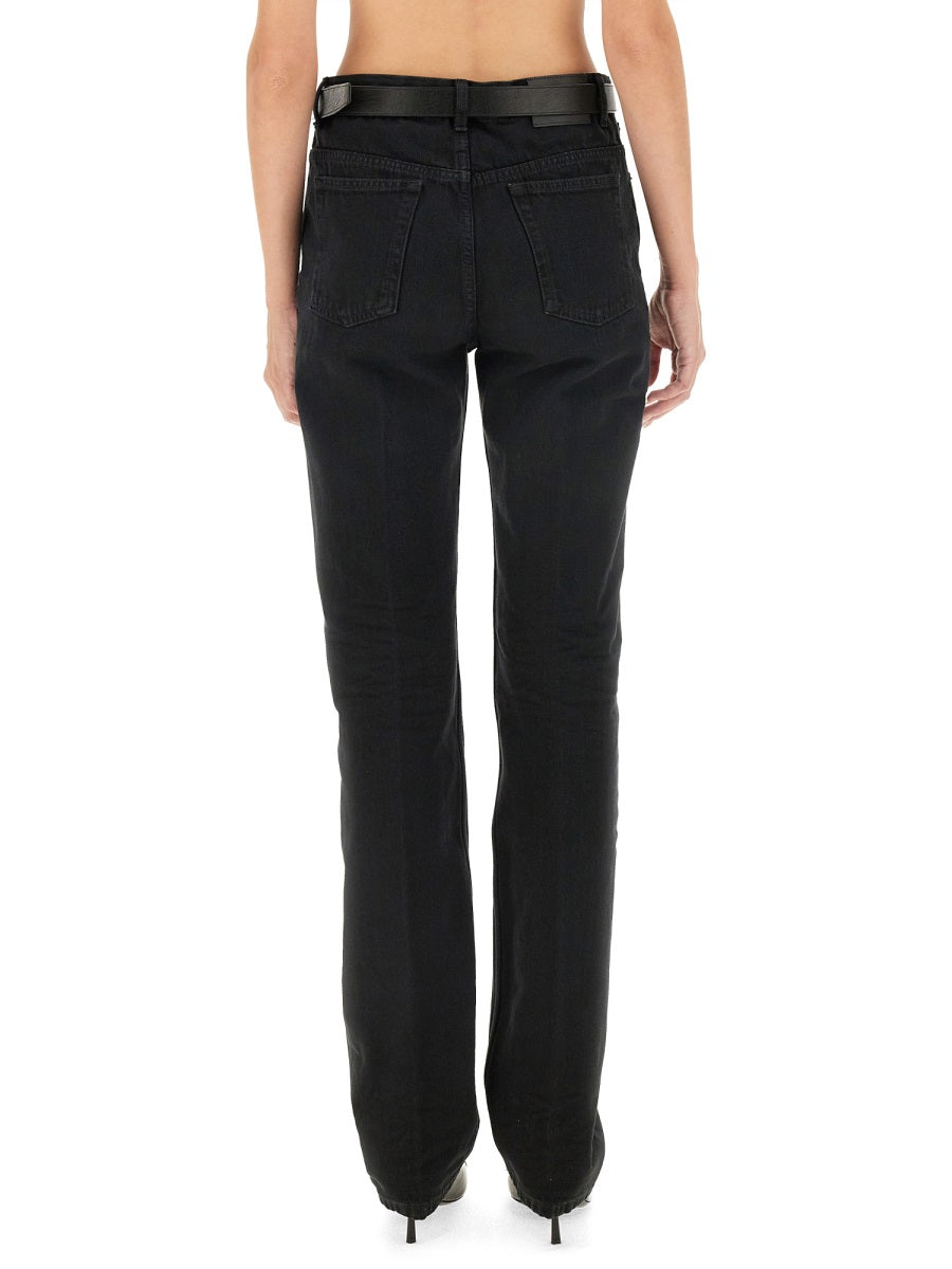 Saint Laurent Women Straight Denim Jeans
