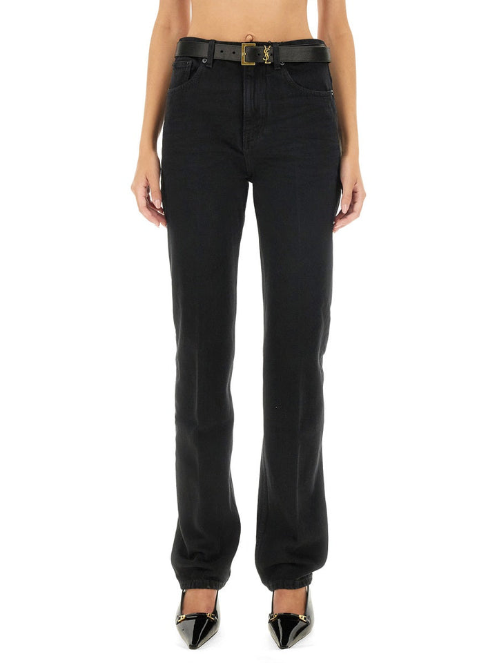 Saint Laurent Women Straight Denim Jeans