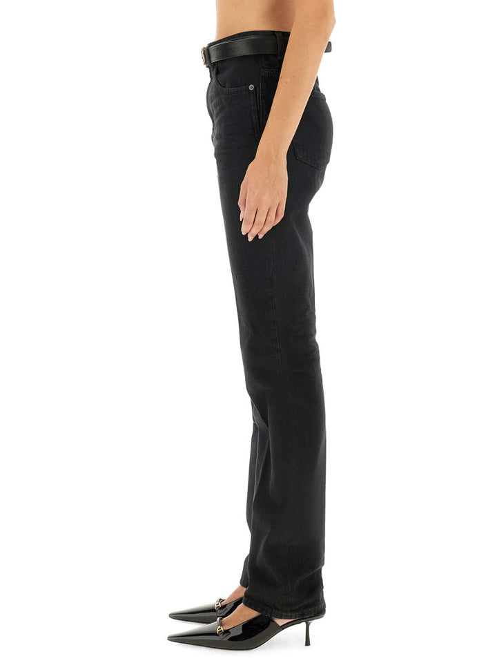 Saint Laurent Women Straight Denim Jeans