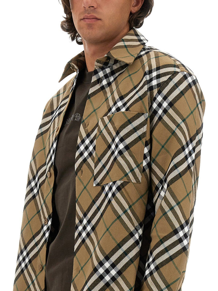 Burberry Men Shirt With Check Pattern