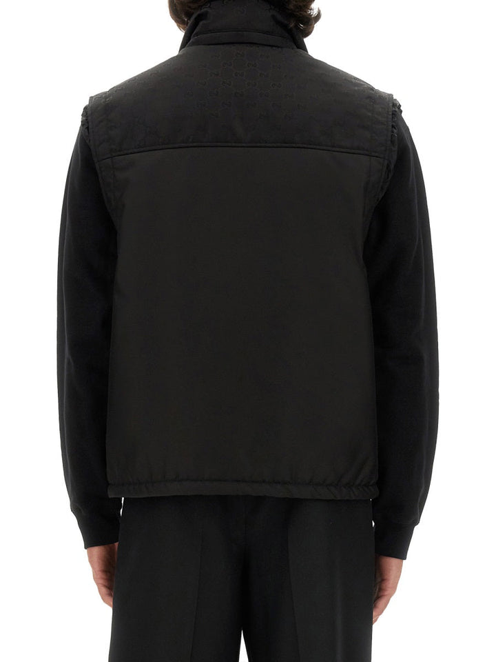 Gucci Men Nylon Gg Vest