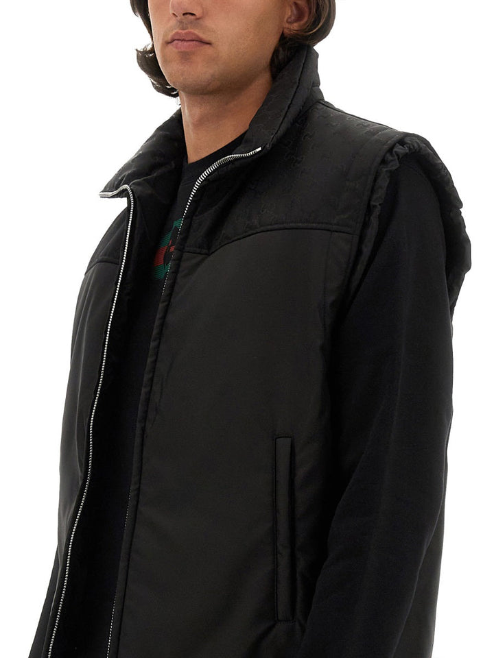 Gucci Men Nylon Gg Vest
