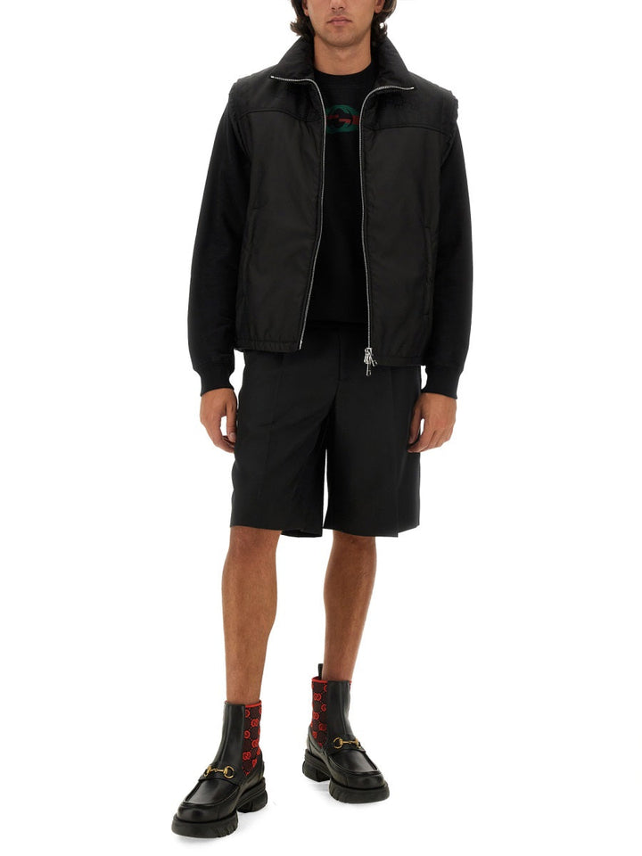 Gucci Men Nylon Gg Vest