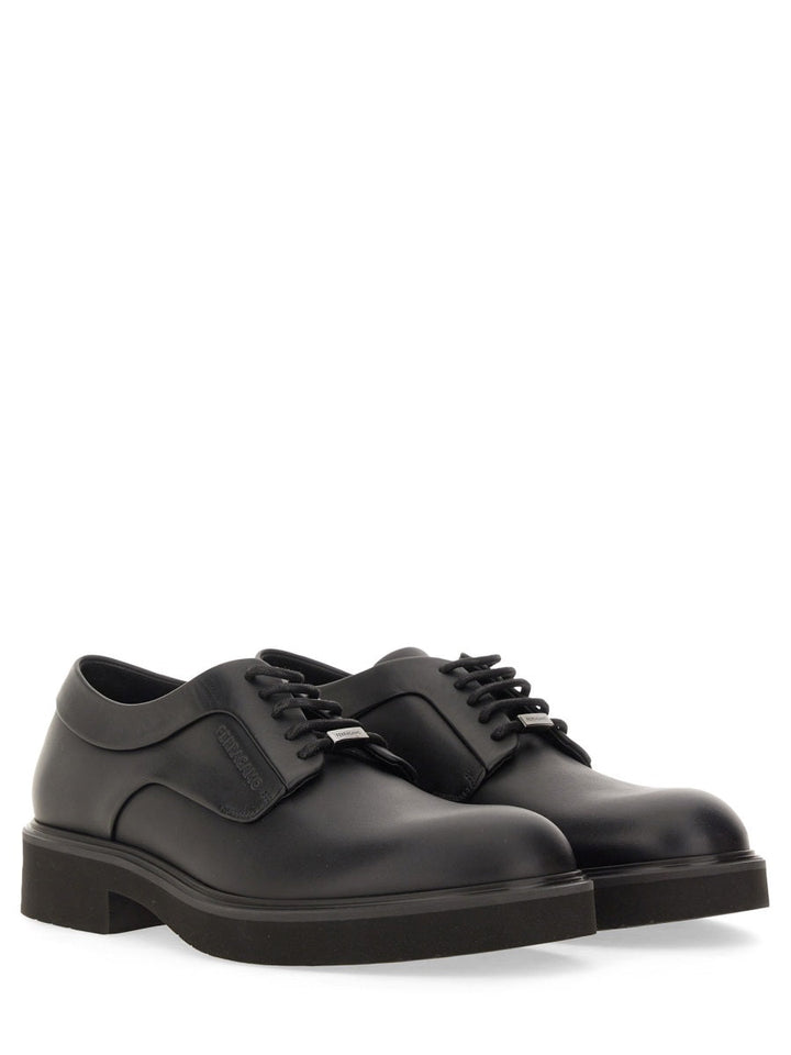 Ferragamo Men Derby With Ornament