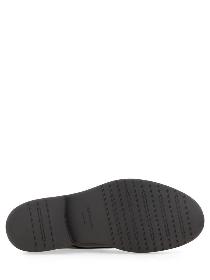 Ferragamo Men Derby With Ornament