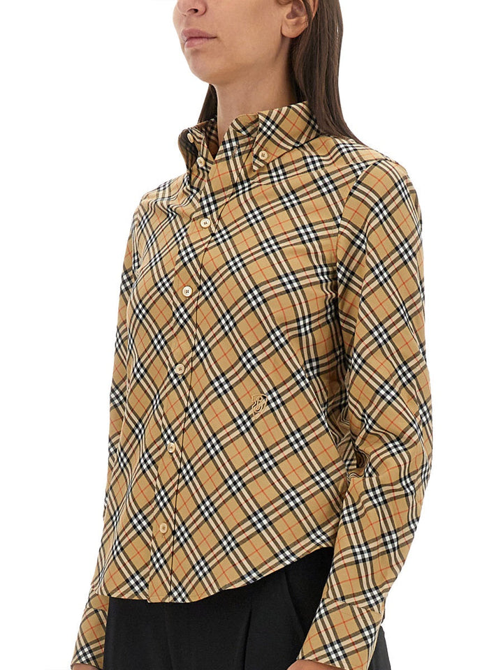 Burberry Women Cotton Check Shirt